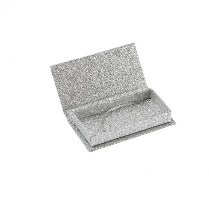 چاپ چاپ چاپ دستکاری لوگو سفارشی Glitter مقناطیسی مژه های جعلی کیس برای آرایشی 5